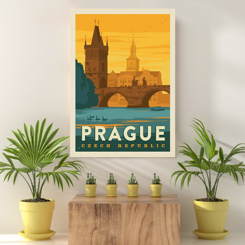 Vintage Reis Bestemming Prague II