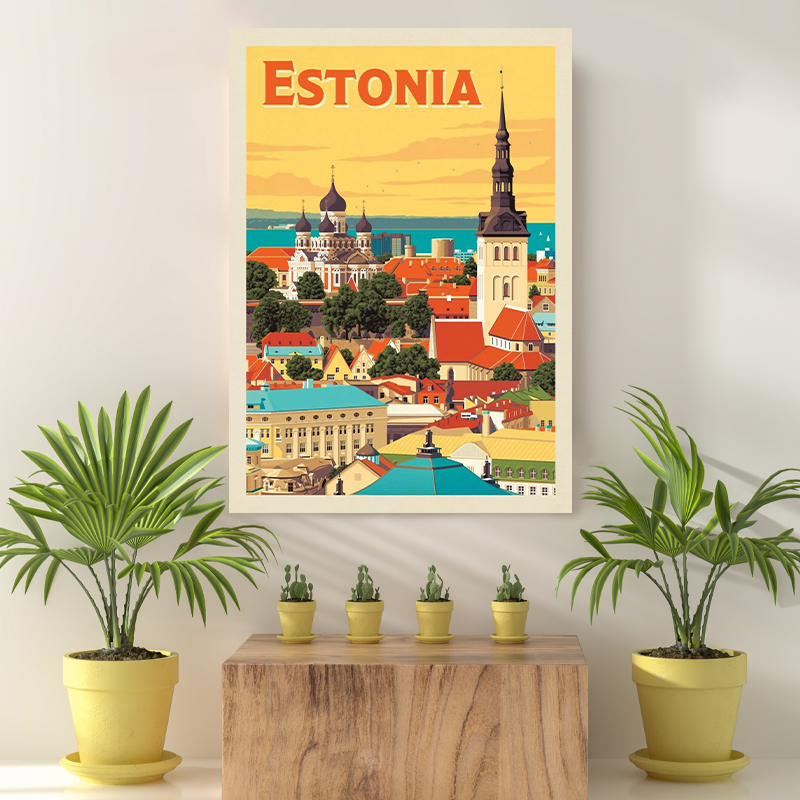Vintage Reis bestemming Estonia
