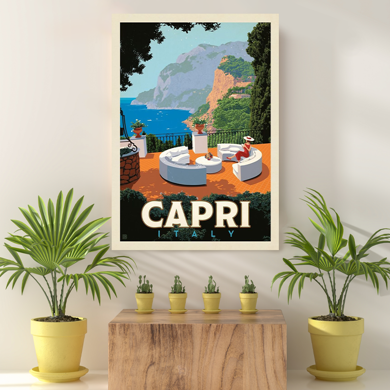 Vintage Reis bestemming Capri