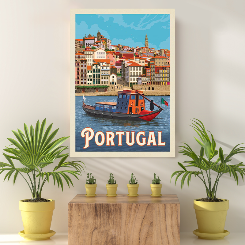 Vintage Reis bestemming Portugal