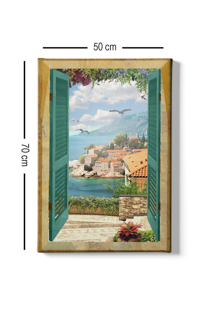 Italian Window Canvas schilderij