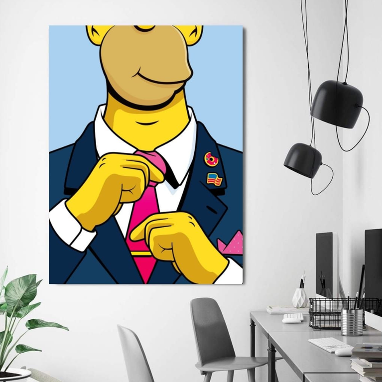 President Homer Canvas schilderij