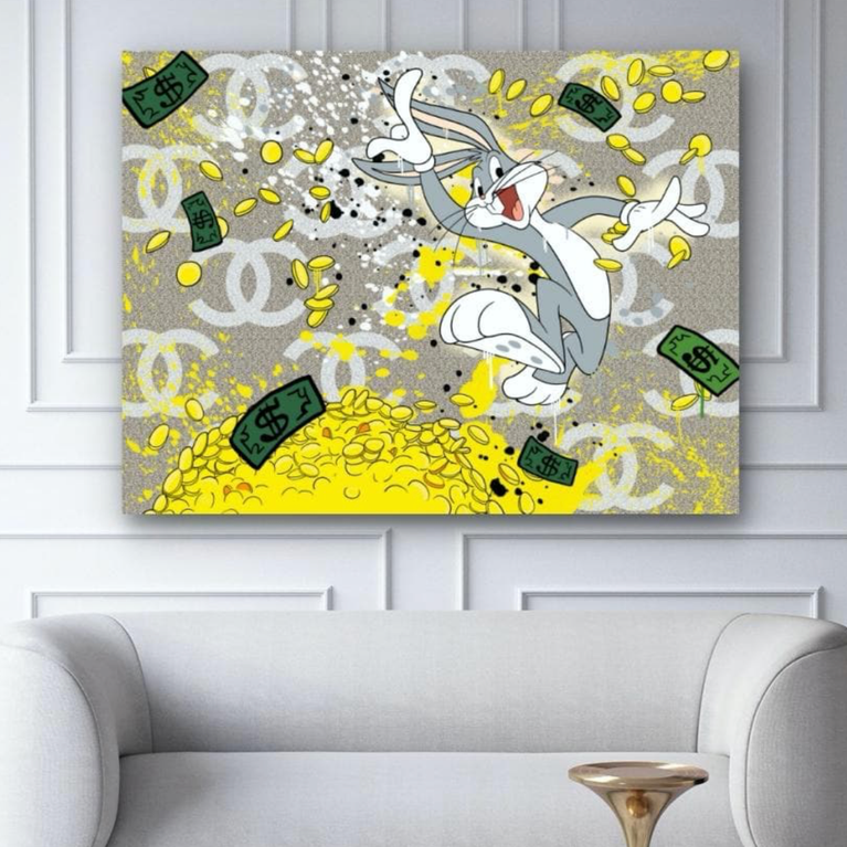 Bugs in the Money Canvas schilderij