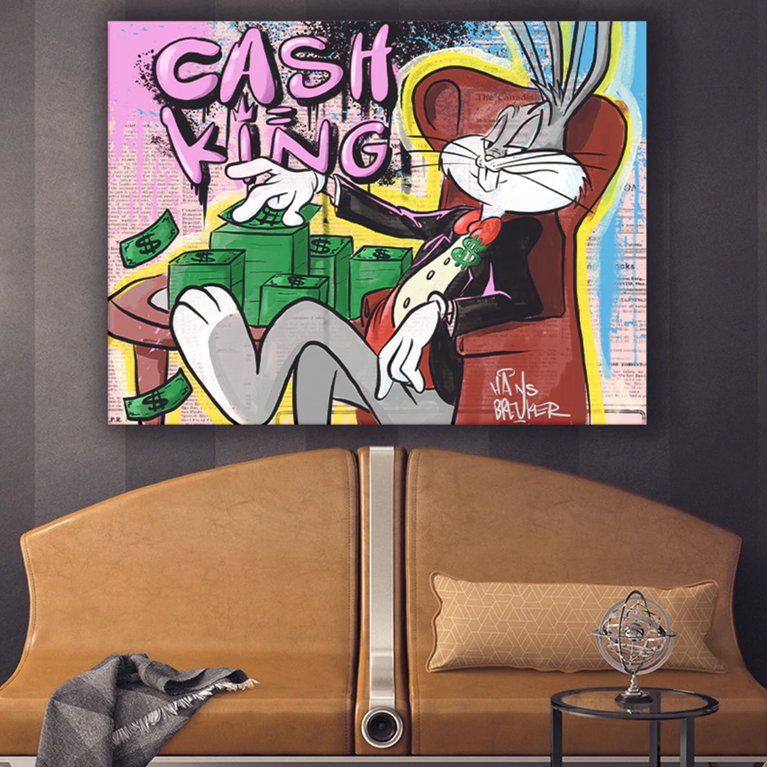 The Cash King Canvas schilderij