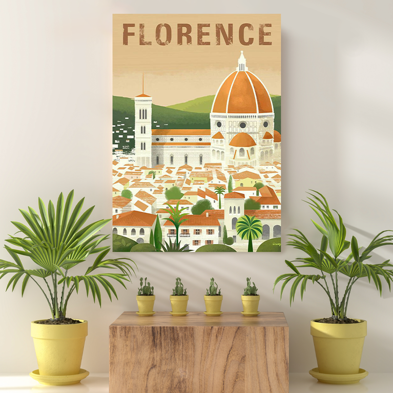 Vintage Reis bestemming Florence