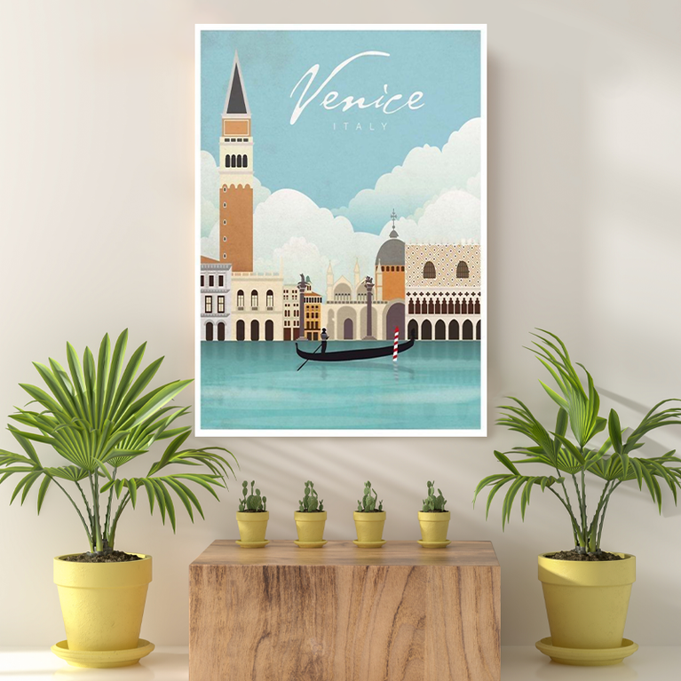 Vintage Reis Bestemming Venice VI