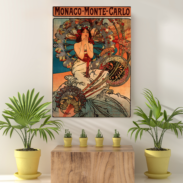 Vintage Reis bestemming Monaco