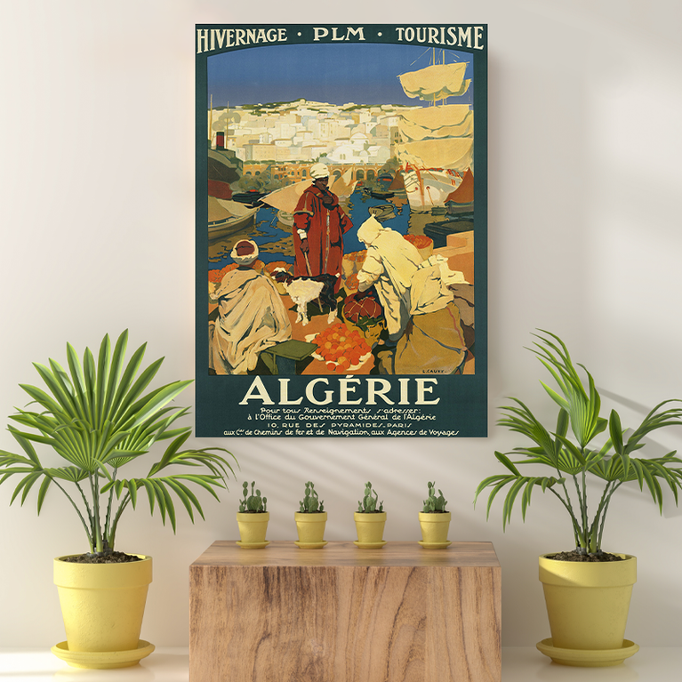 Vintage Reis bestemming Algerie