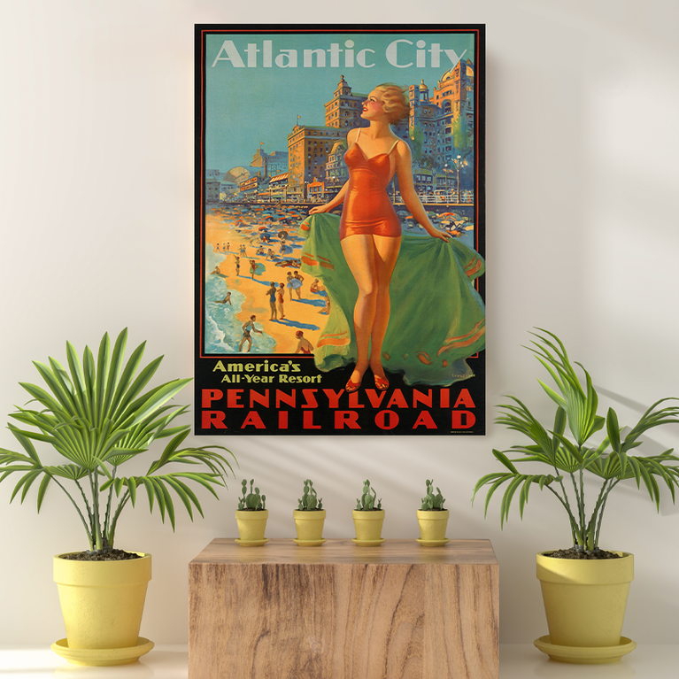 Vintage Reis bestemming Atlantic City
