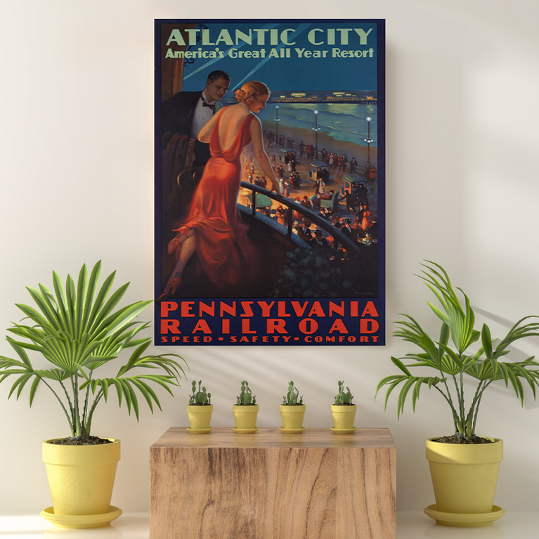 Vintage Reis bestemming Atlantic City II