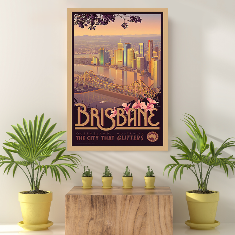 Vintage Reis bestemming Brisbane