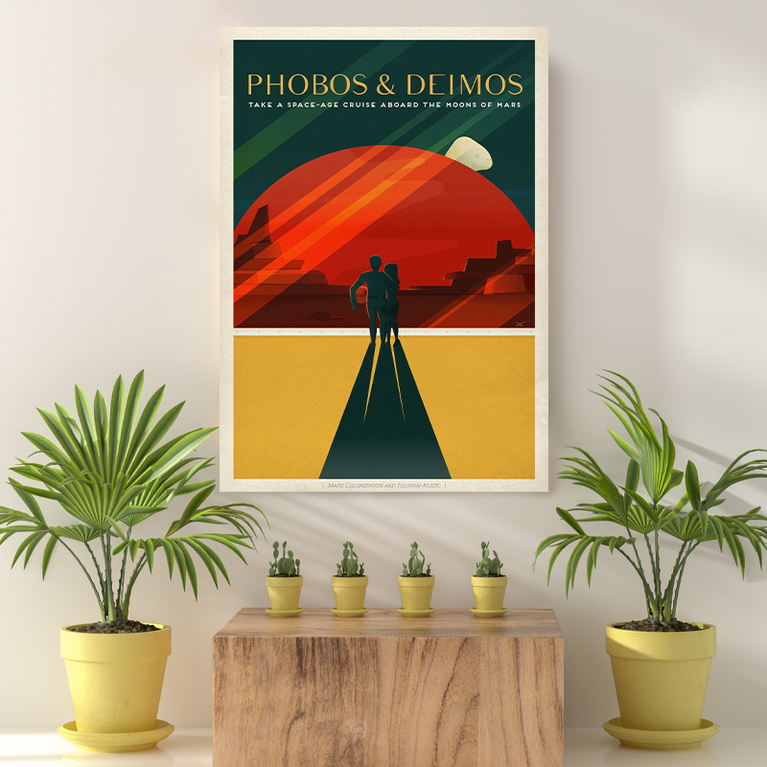 Vintage Reis Bestemming Phobos & Deimos