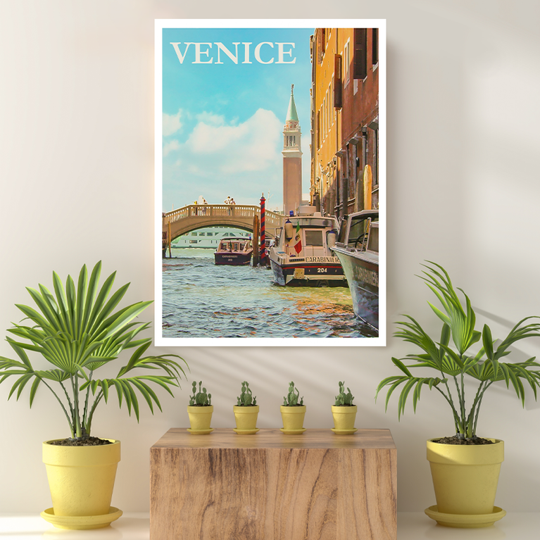 Vintage Reis bestemming Venice