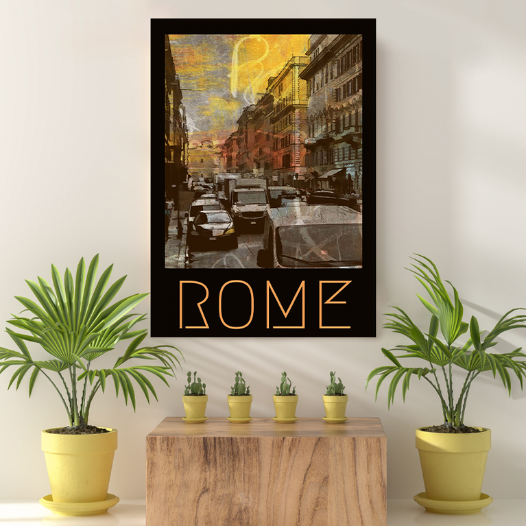 Vintage Reis bestemming Rome