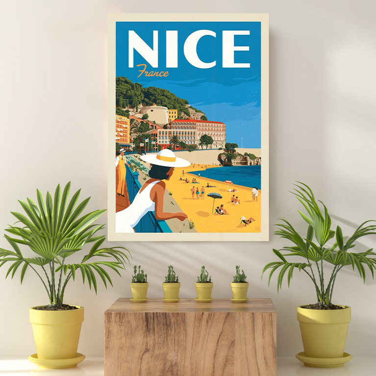 Vintage Reis bestemming Nice II