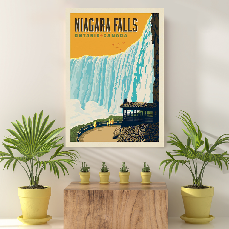 Vintage Reis bestemming Niagara falls