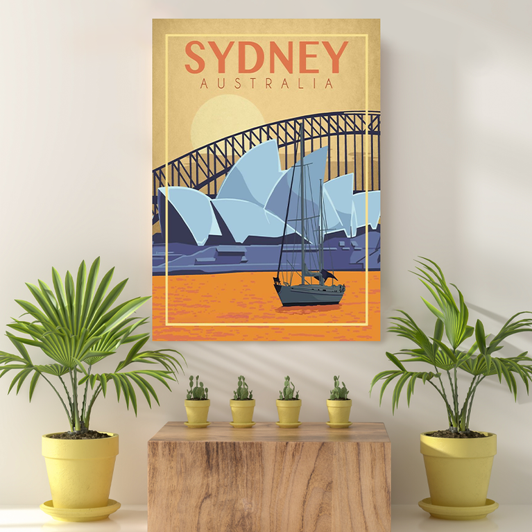 Vintage Reis bestemming Sydney