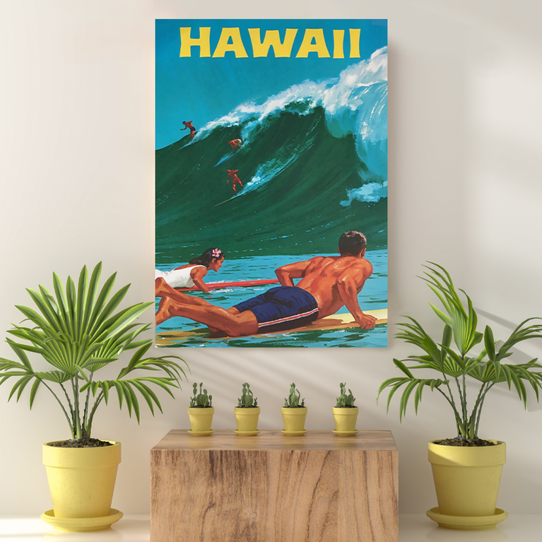 Vintage Reis bestemming Hawaii III