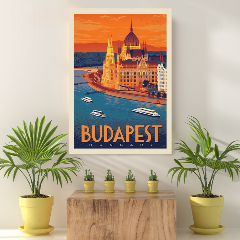 Vintage Reis bestemming Budapest II