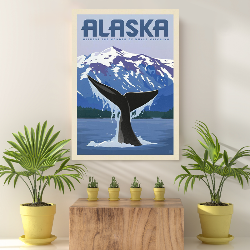 Vintage Reis bestemming Alaska