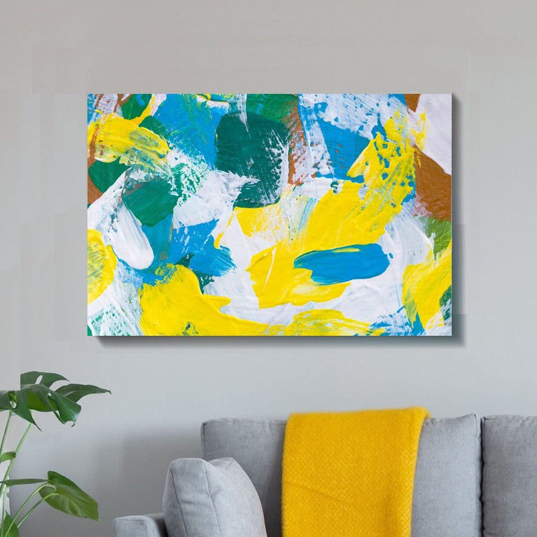 Spring Time Abstract Canvas schilderij