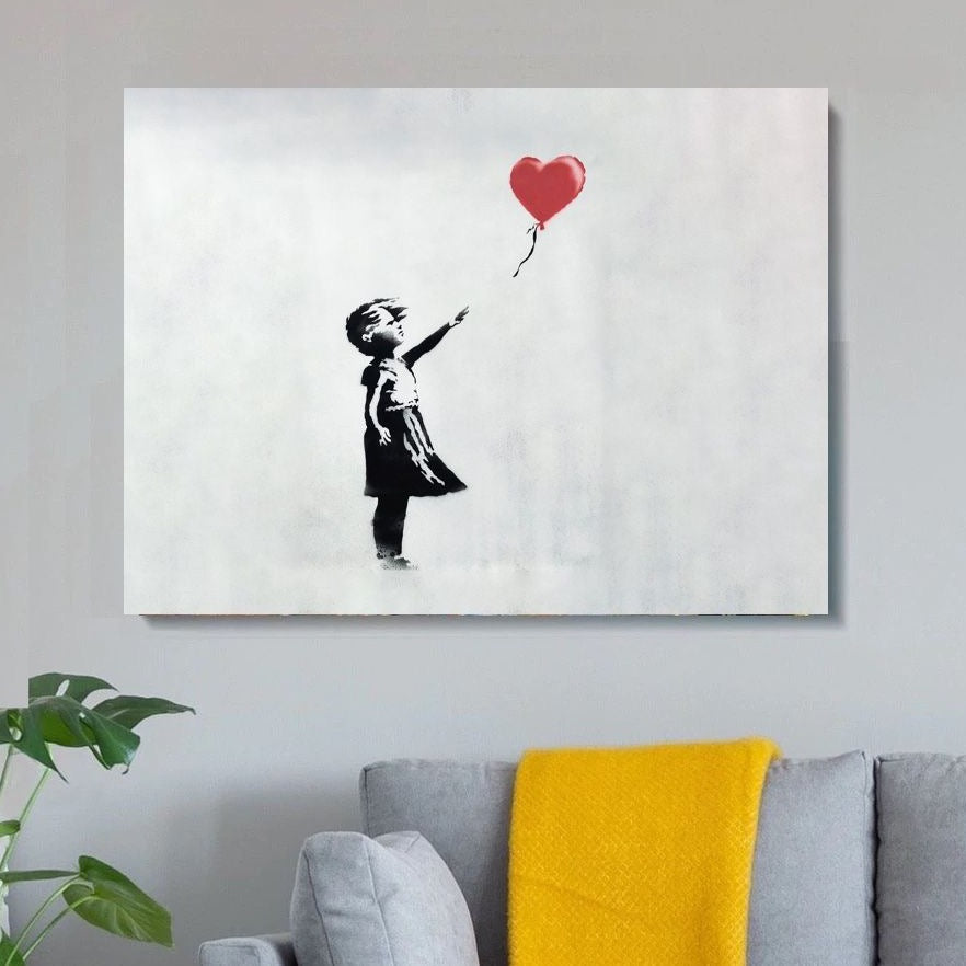 Banksy Balloon Girl Canvas schilderij